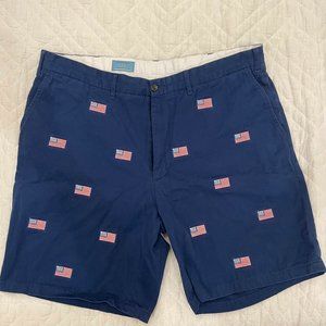 Castaway Nantucket Embroidered Shorts American Flag